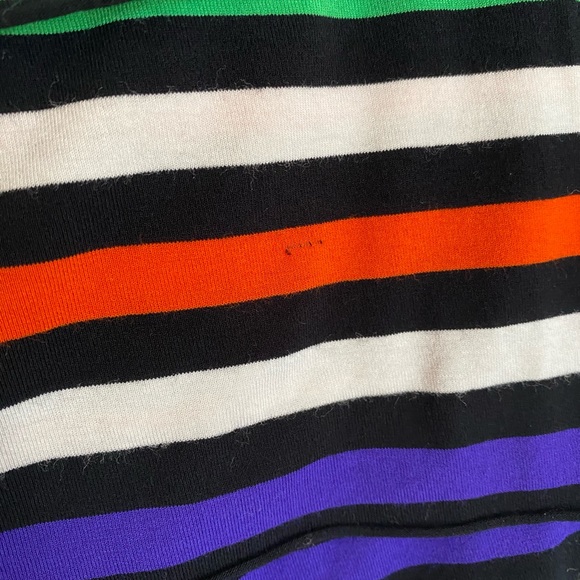 Vince Camuto Multicolor Striped Bandage Tiered Short Sleeve Casual Dress Small - Picture 4 of 7